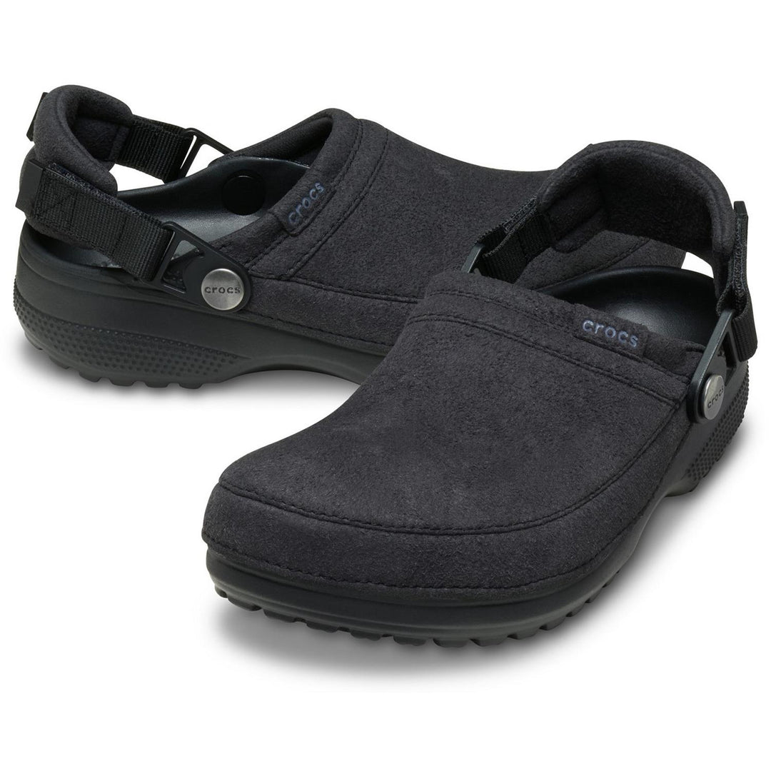 Classic Crafted Vegan Suede Clog Black