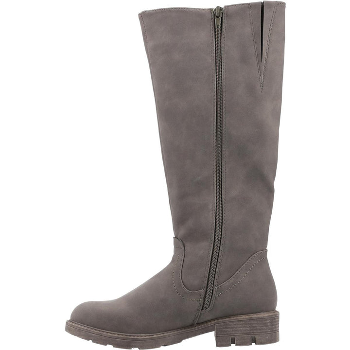 Divaz Quinn Knee High Boot Olive