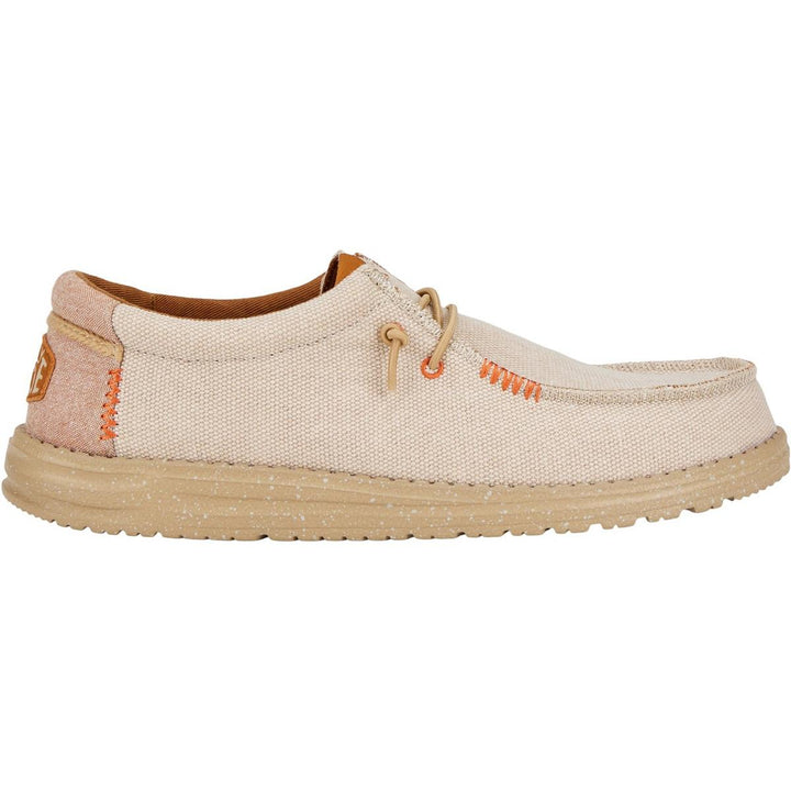 HEYDUDE Wally Coastline Jute Shoe Silver