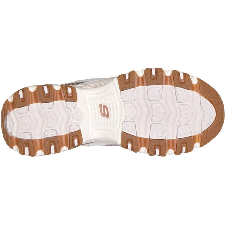 D'LITES WILD CHARM White Duraleather/Leopard Trim