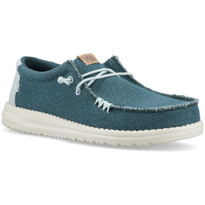 HEYDUDE Wally Braided Slip on Shoe Deep Green/Harbor