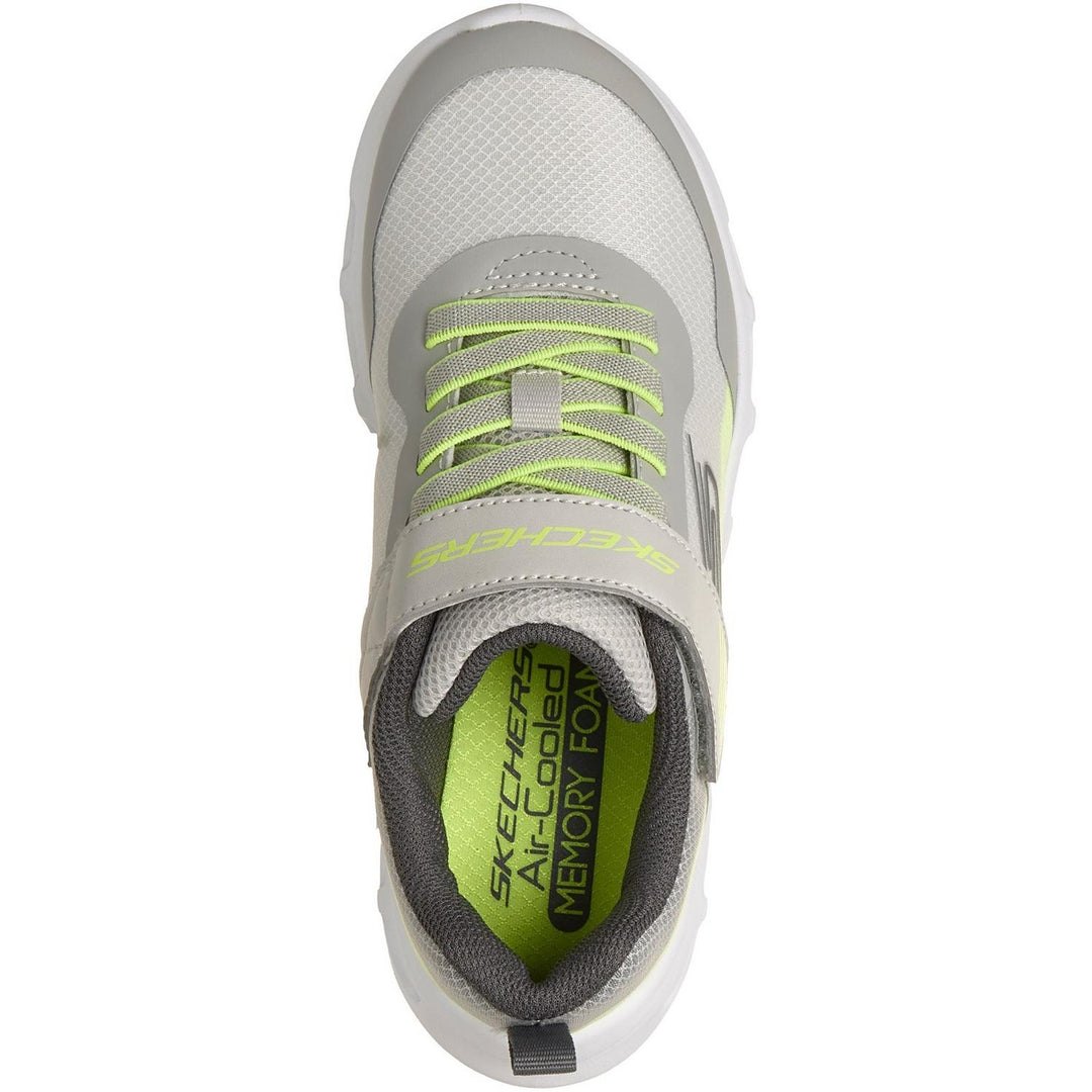 SKECHERS GLIDE-STEP DRIFT ZORZOX Gray & White/Yellow Trim