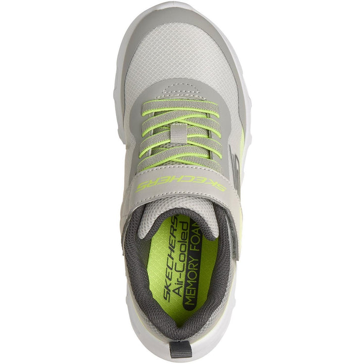 SKECHERS GLIDE-STEP DRIFT ZORZOX Gray & White/Yellow Trim