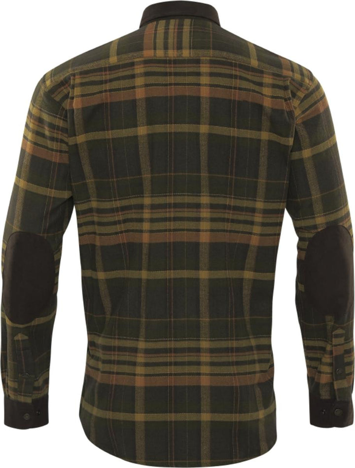Harkila Pajala Checked Flannel Shirt Green/Brown
