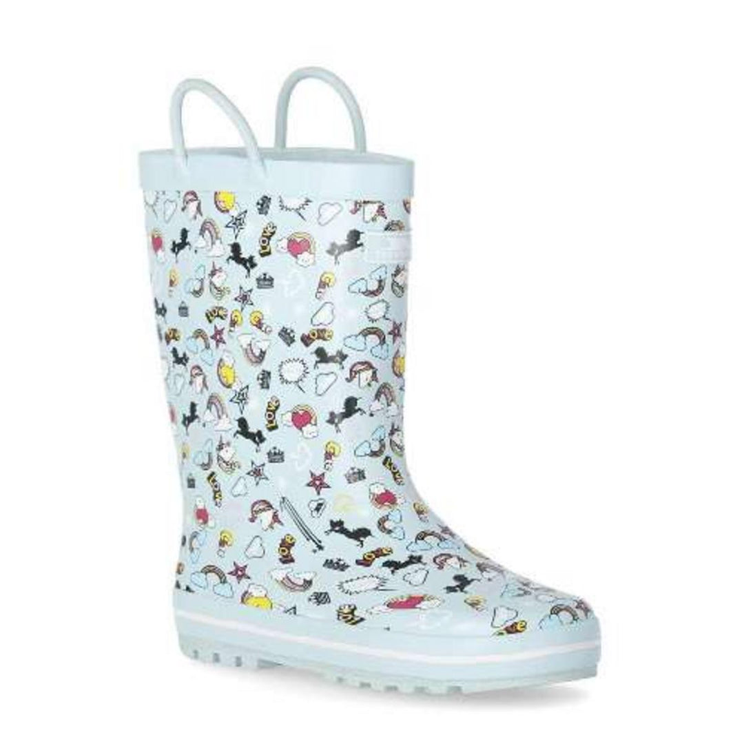 Trespass Starryton Kids Waterproof Rubber Wellington Boots