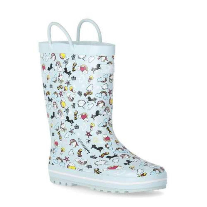 Trespass Starryton Kids Waterproof Rubber Wellington Boots