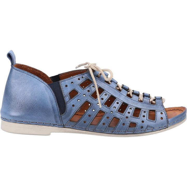 Riva Newport Leather Elasticated Summer Shoes