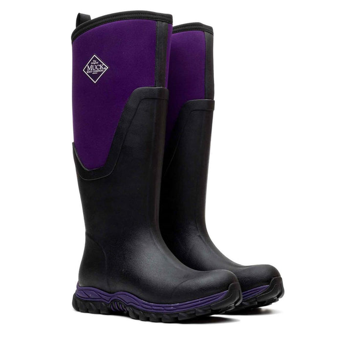 Muck Boots Arctic Sport II Tall Wellington Black/Acai – view 6