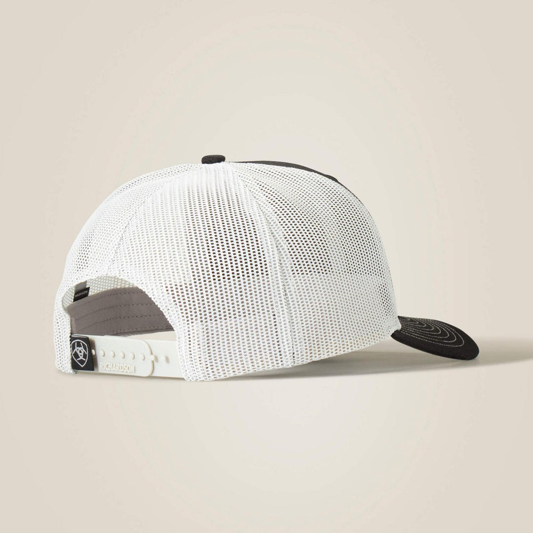 Ariat M F Small Logo Mesh Snap Back Black/gray – view 2