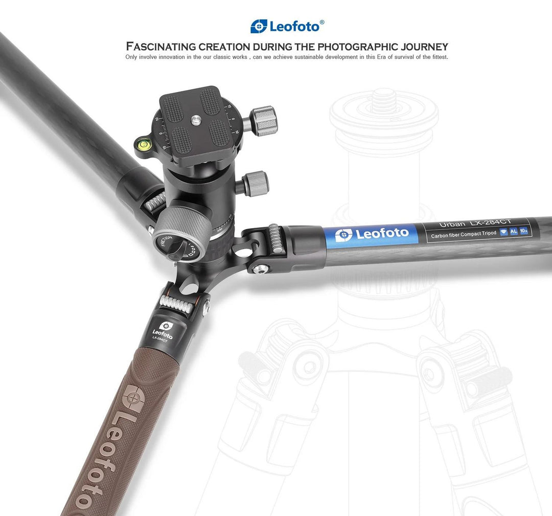 Leofoto Urban LX-284CT Carbon Tripod with XB-38 Ball Head