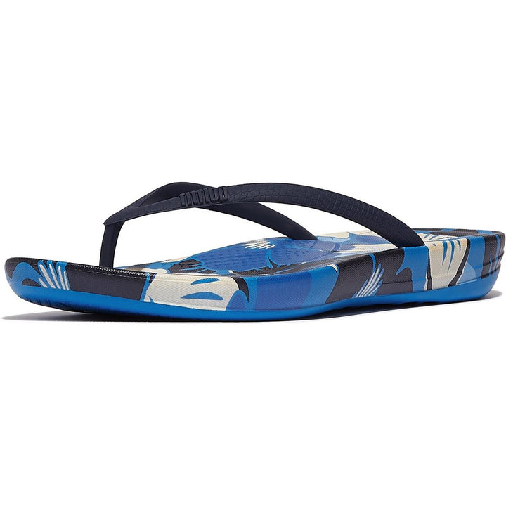 Fitflop iQushion Blossom Flip Flops Bondi Blue Mix