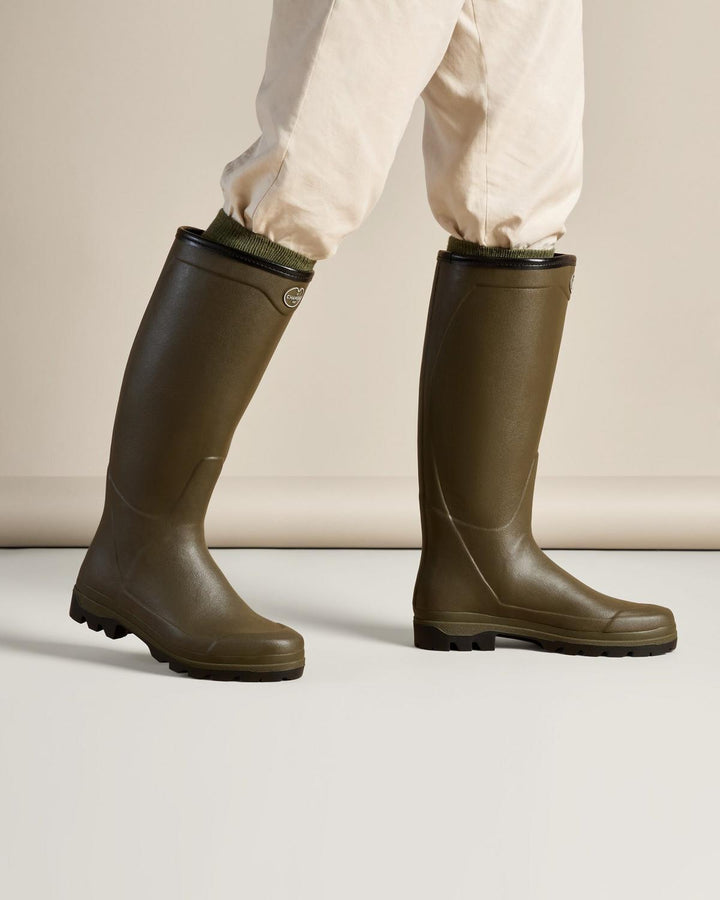 Le Chameau Men's Country Cross Jersey Lined Wellington Boot