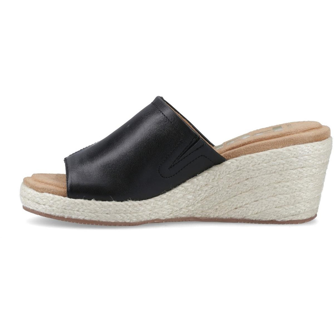 Willow Rattan Slide Black