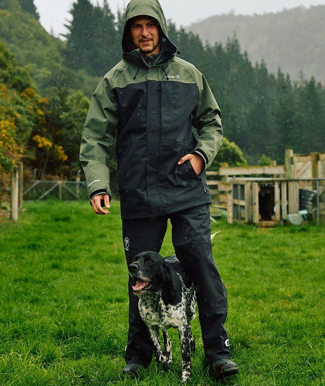 Line 7 Men's Storm Armour10 Waterproof 2 Layer Overtrouser Black