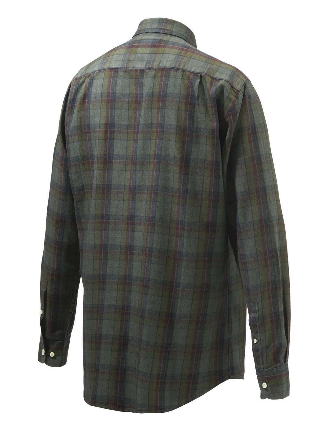 Beretta WOOD BUTTON DOWN SHIRT Green & Red Overd. Moss – view 4