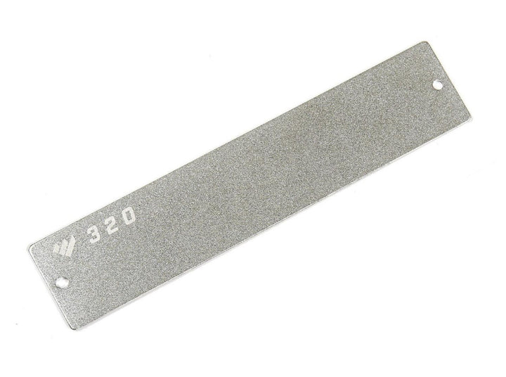 Work Sharp 320 grit diamond plate for the Guided Sharpening System, shown flat with the 320 marking