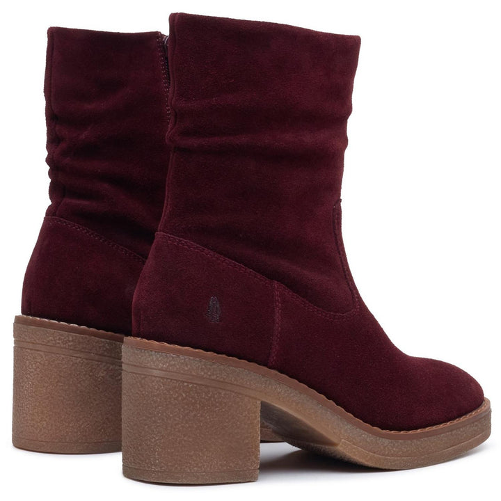 Flora Ruched Boot PLUM