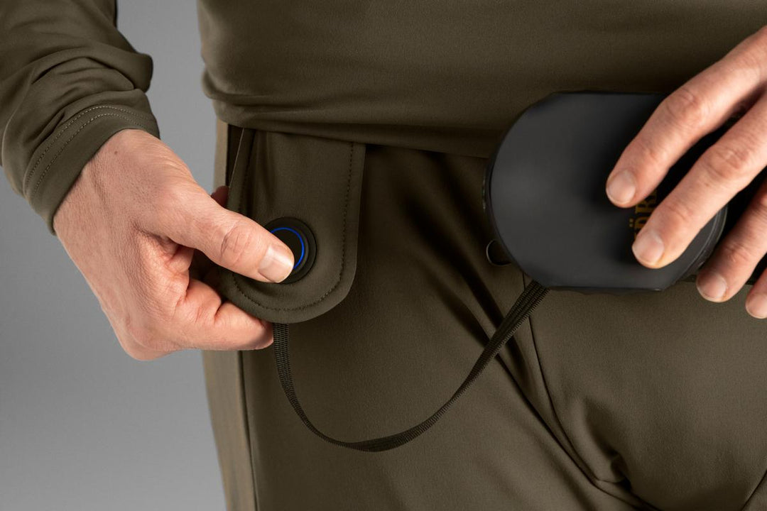 Harkila Härkila Heat USB-C Long Johns Willow green/Black