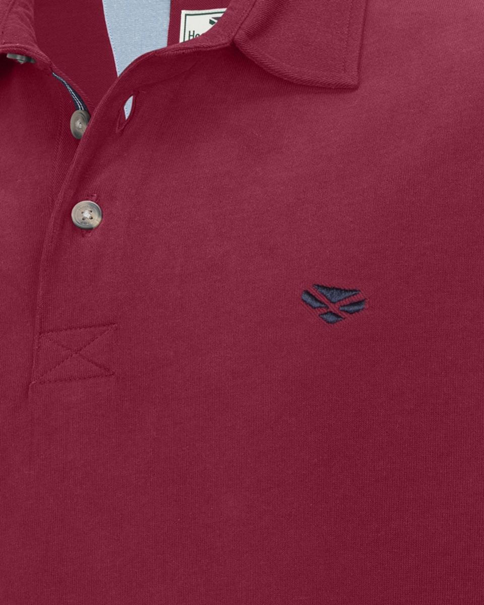 Hoggs of Fife Moffat LS Rugby Shirt - Burgundy – view 2