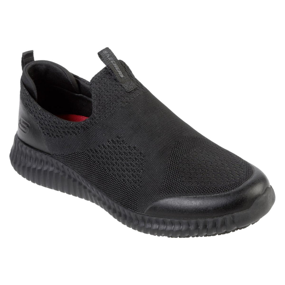 Skechers Workwear Cessnock Colleton Slip Resistant Shoe Black
