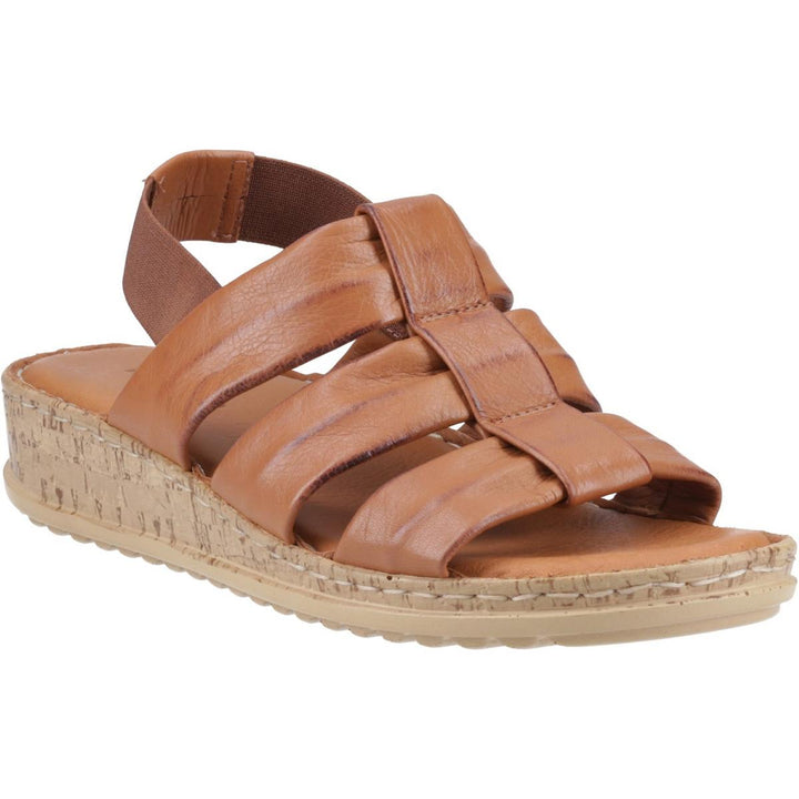 Hush Puppies Eden Wide Fit Sandal Tan