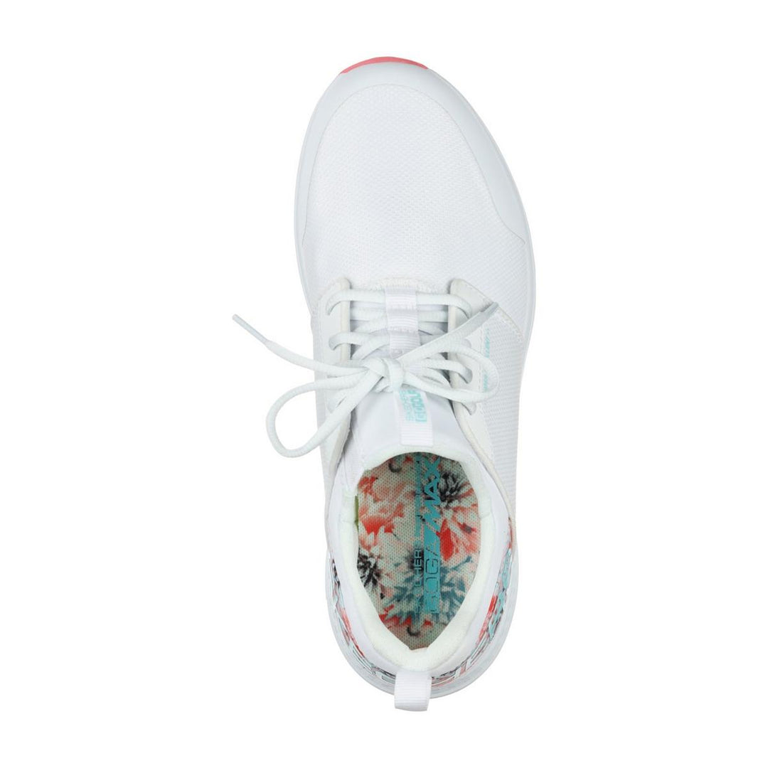 Skechers Performance Go Golf Max Sport Tropics Sports Shoes White/Multi - Lightweight, responsive ULTRA FLIGHT cushioning, Water-resistant mesh and synthetic upper with tropical print trim