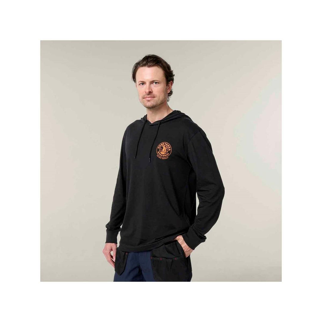 Hard Yakka Hooded Long Sleeve Tee