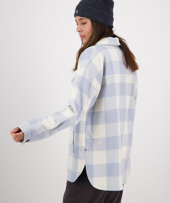 Swanndri Anchorage Wool Shirt Jacket Powder Check