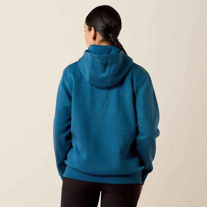 Ariat Ladies Rebar Workman Graphic Hoodie Dpdv/strmbl – view 2