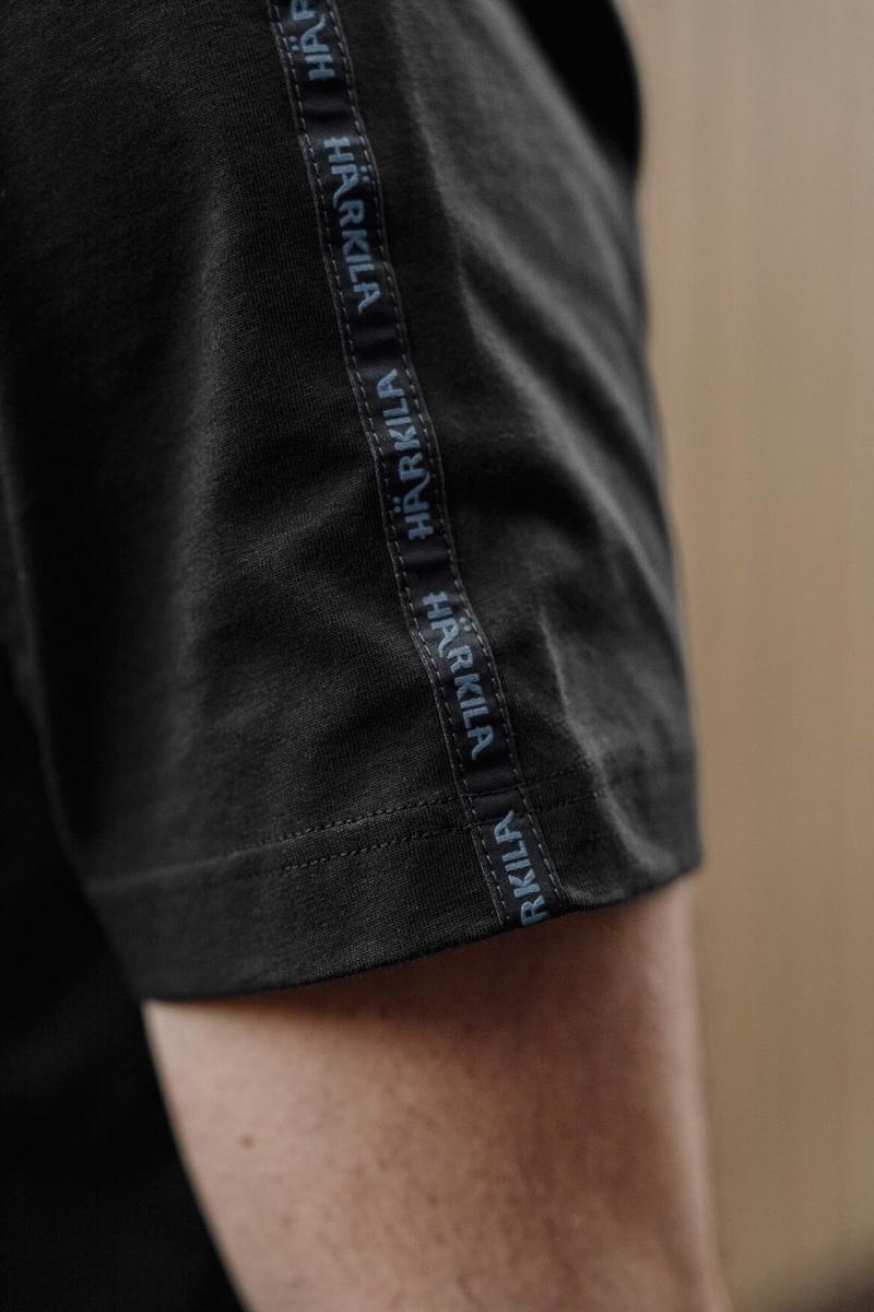 Harkila Härkila logo band S/S tshirt Anthracite/sea – view 6