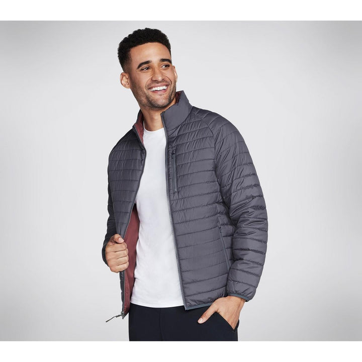 Skechers Performance Go Shield Altitude Reversible Jacket Black/Charcoal