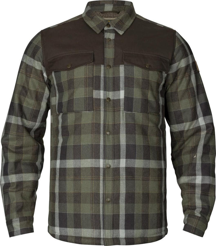 Harkila Asmund Insulated wool shirt jacket Willow green/Phan