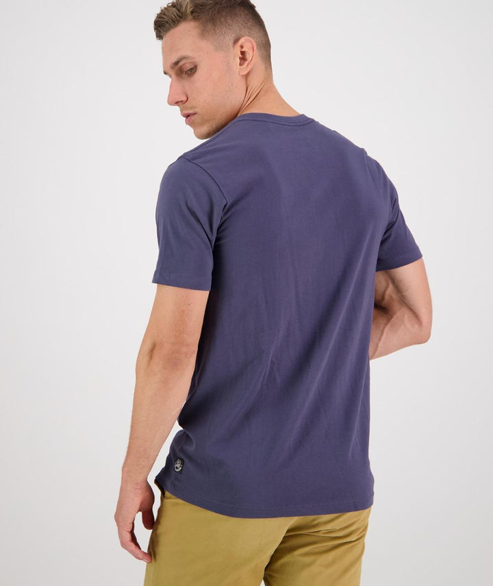 Swanndri Original Print T Shirt Steel/Red