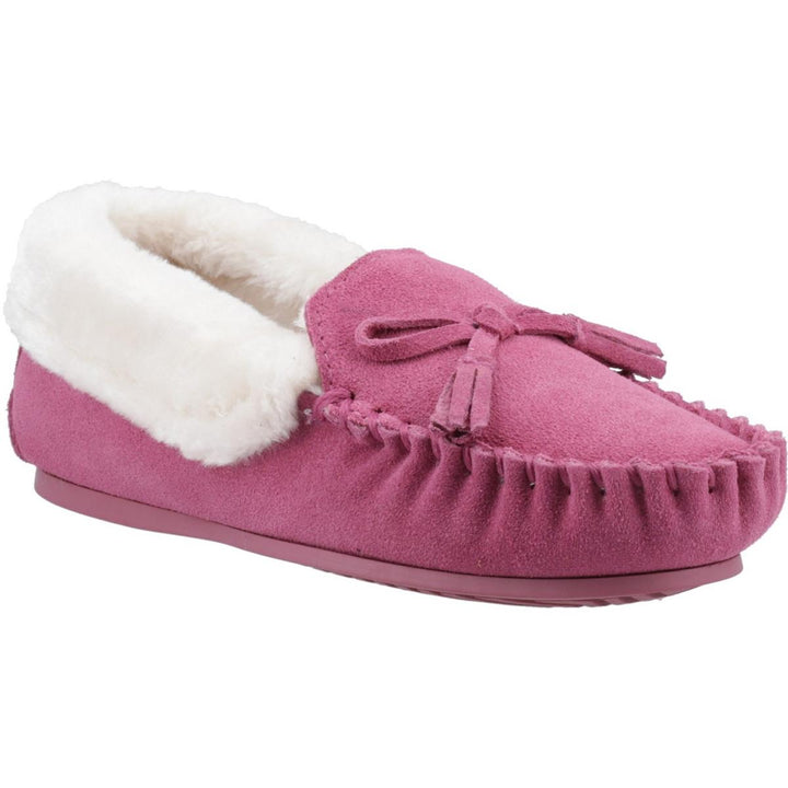 Hush Puppies Agnes Fur Slipper Pink