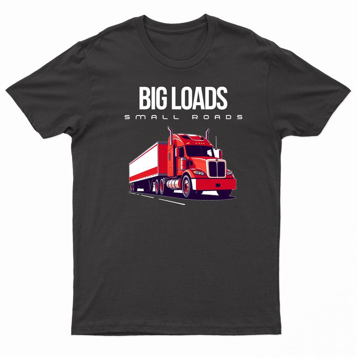 Urban Road Adults "Big Loads on Small Roads" Truck Printed T – view 2