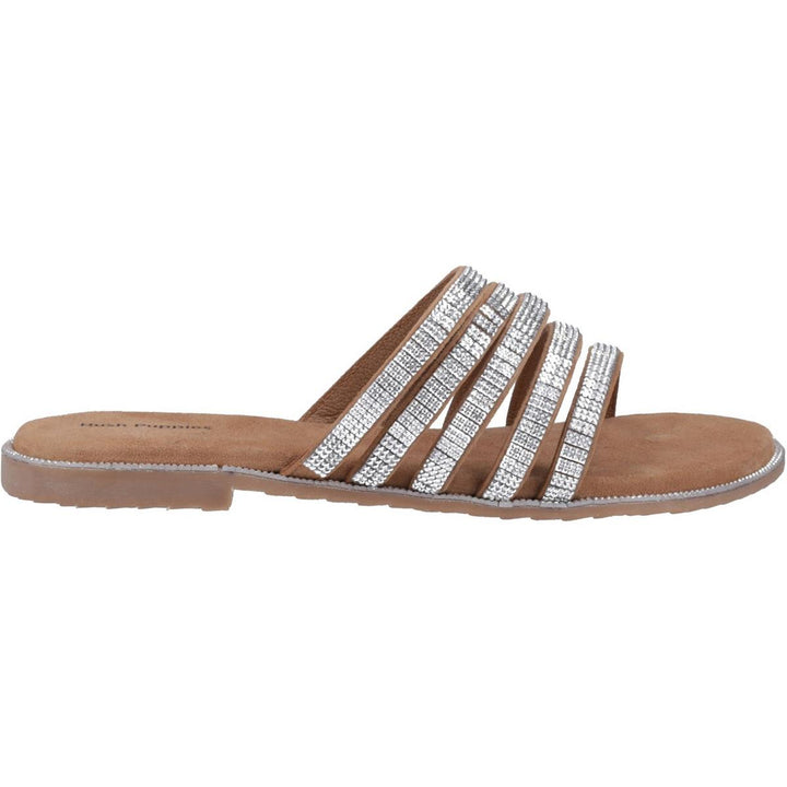 Hush Puppies Paris Slide Sandal Tan/Silver – view 5