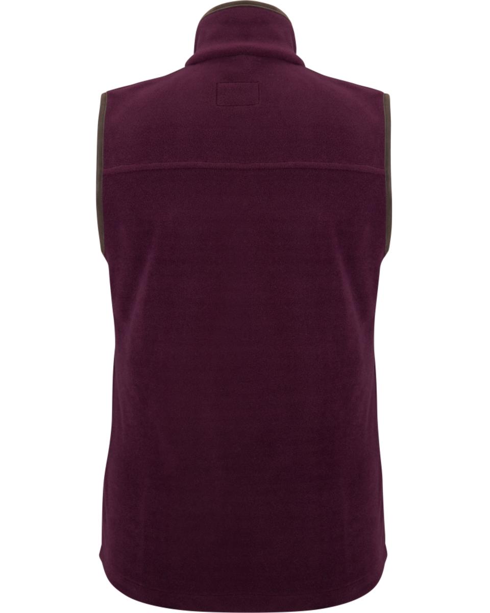 Hoggs of Fife Stenton Ladies Fleece Gilet Merlot