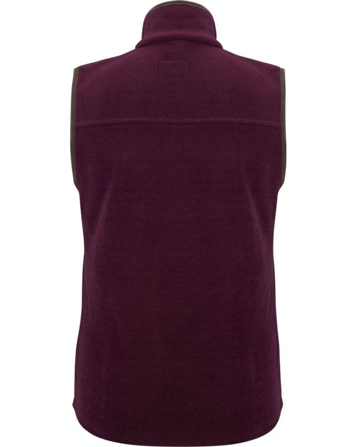 Hoggs of Fife Stenton Ladies Fleece Gilet Merlot
