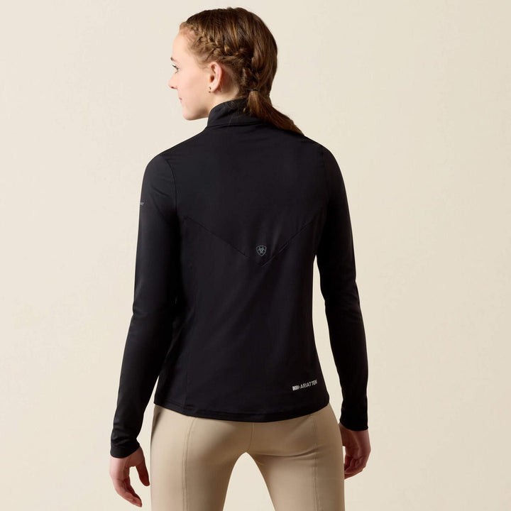 Ariat Youth Lunaveil 1/4 Zip Long Sleeve Base Layer – view 2