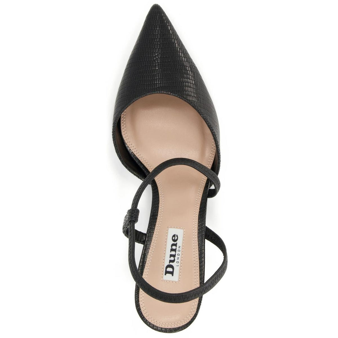 Dune Citrus Court Shoe Black