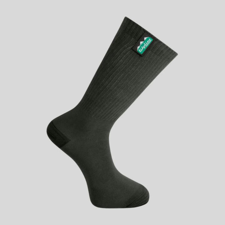 Ridgeline Unisex Cotton Light Work Socks Mid Length 3 pair
