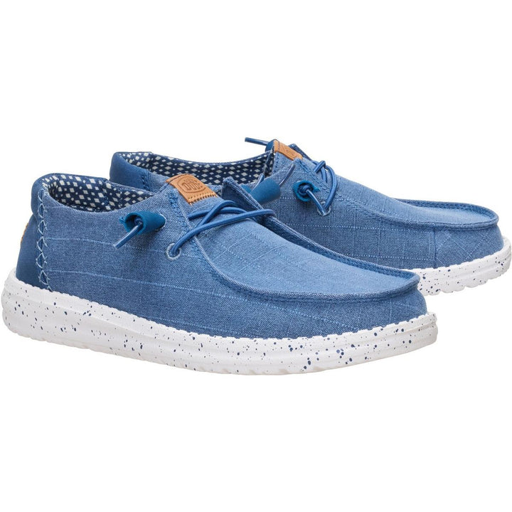 HEYDUDE Wendy Chambray Grid Ensign Blue