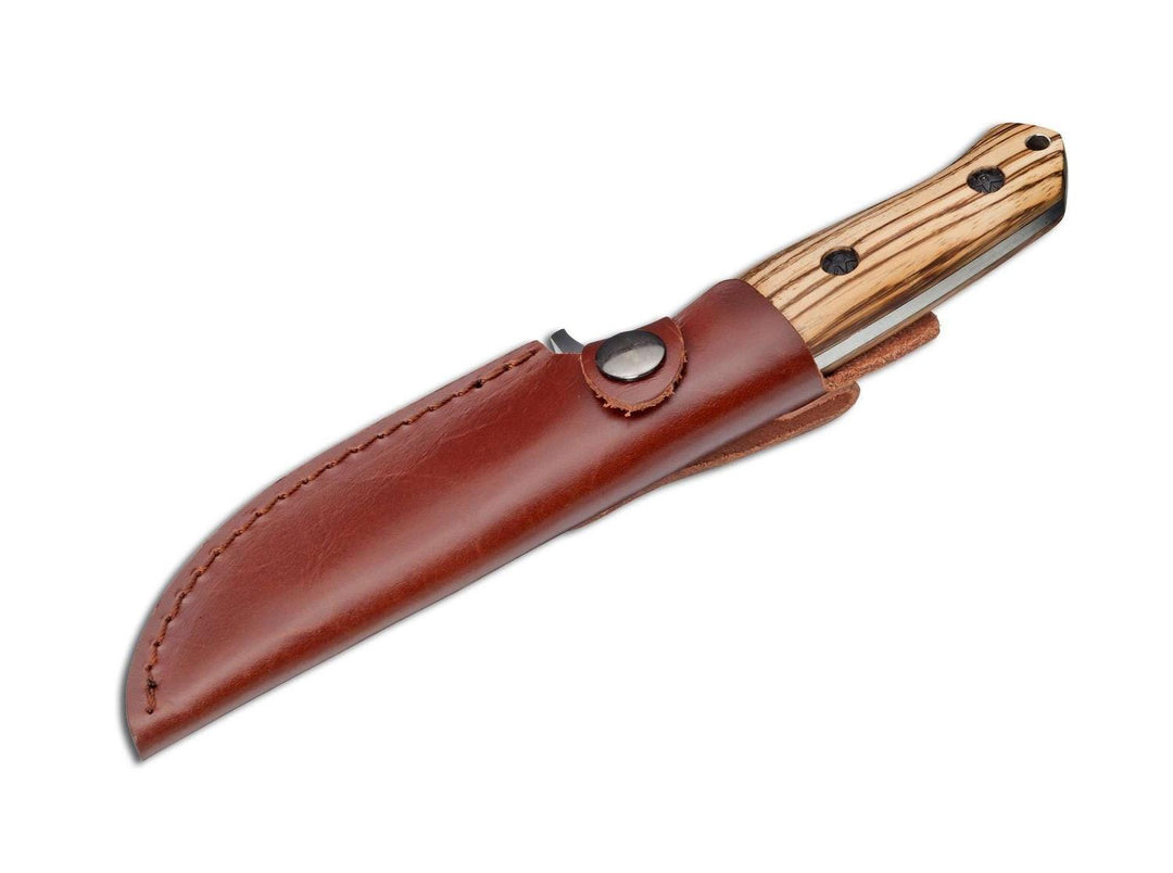 Böker Magnum Zebra Drop Fixed Blade Knife