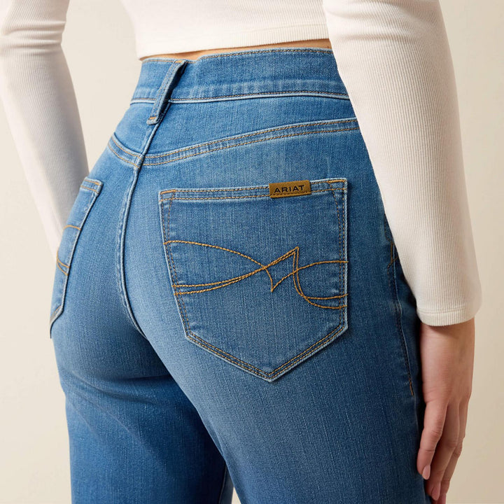 Ariat Ladies High Rise Vilma Slm Ultrstr Straight Jean – view 2