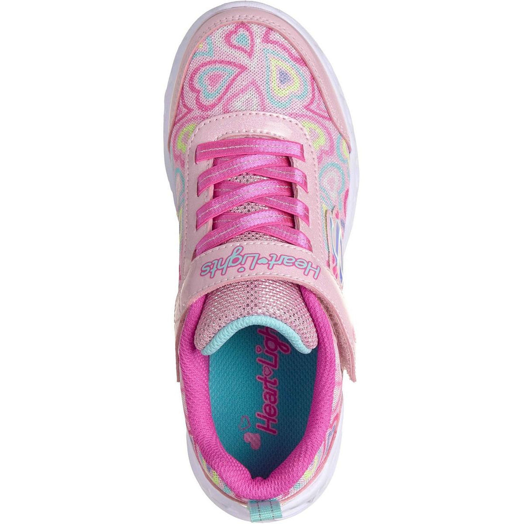 Skechers Heart Lights Boogie Love Trainers Light Pink/Multi