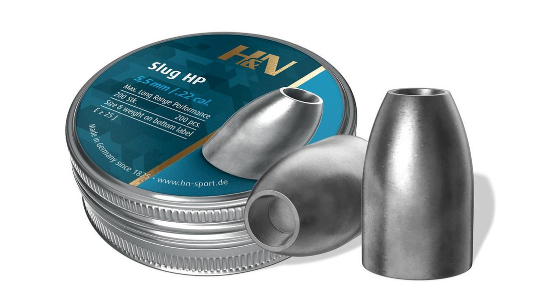 Bisley Slug HP .217 (.22 5.51mm) Pellets 27gr Tin of 200 by H&N