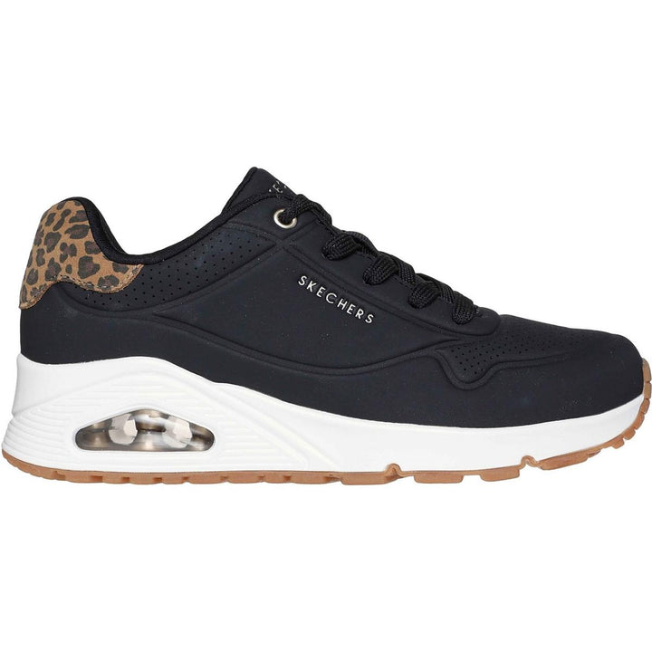 Skechers UNO - Jungle Nite Trainer Black/Leopard