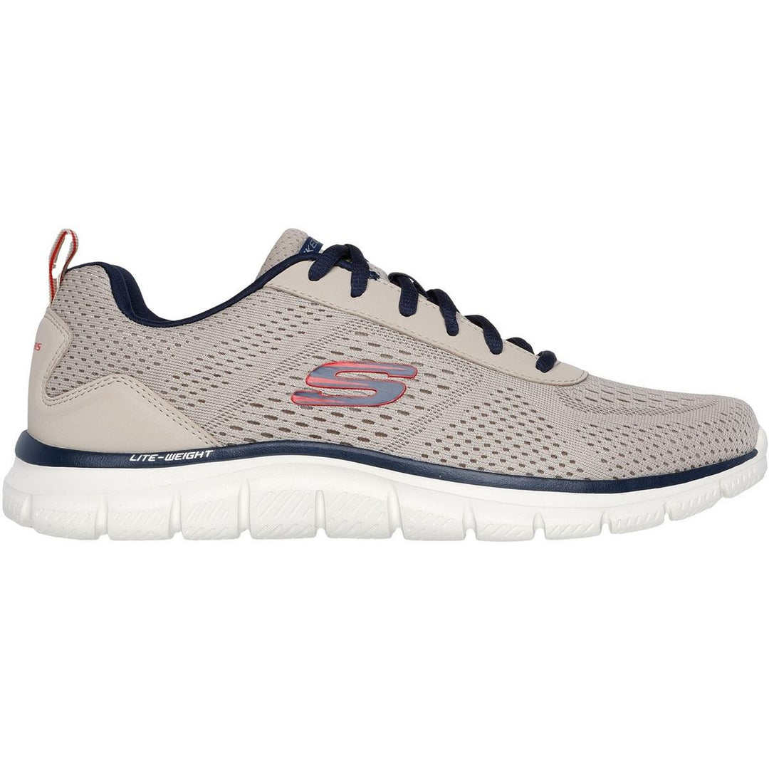 Skechers Track Leshur Shoes Taupe/Navy