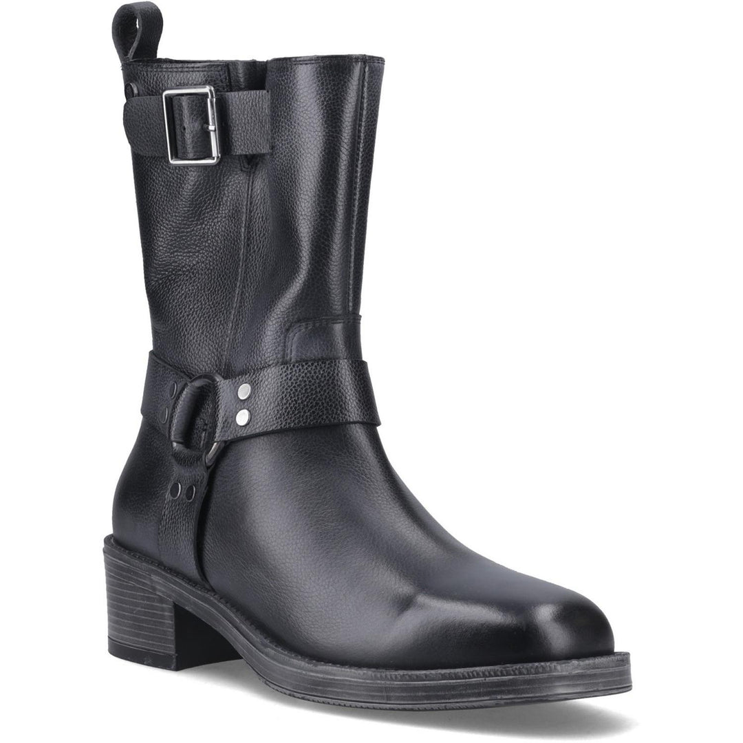 Althea Buckle Boot BLACK