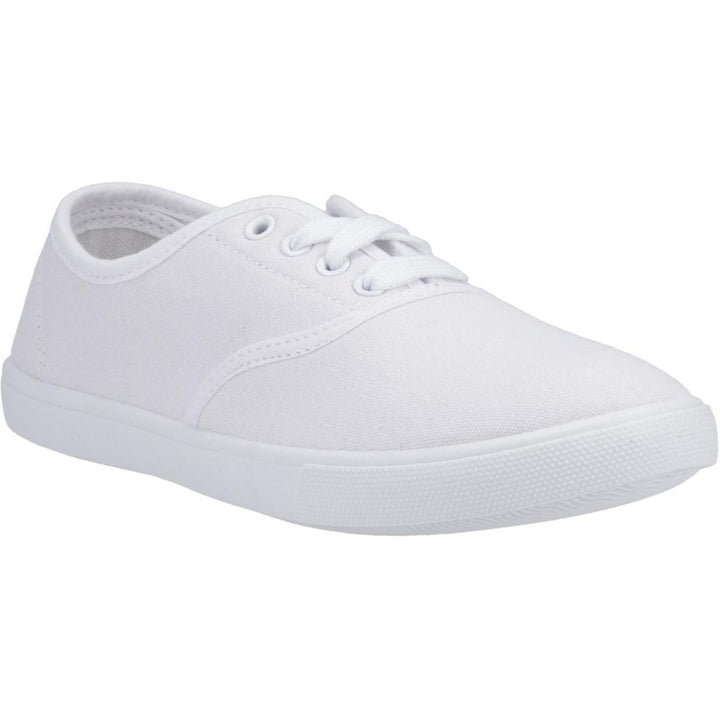 Mirak Plimsolls Lace Up White (kids)